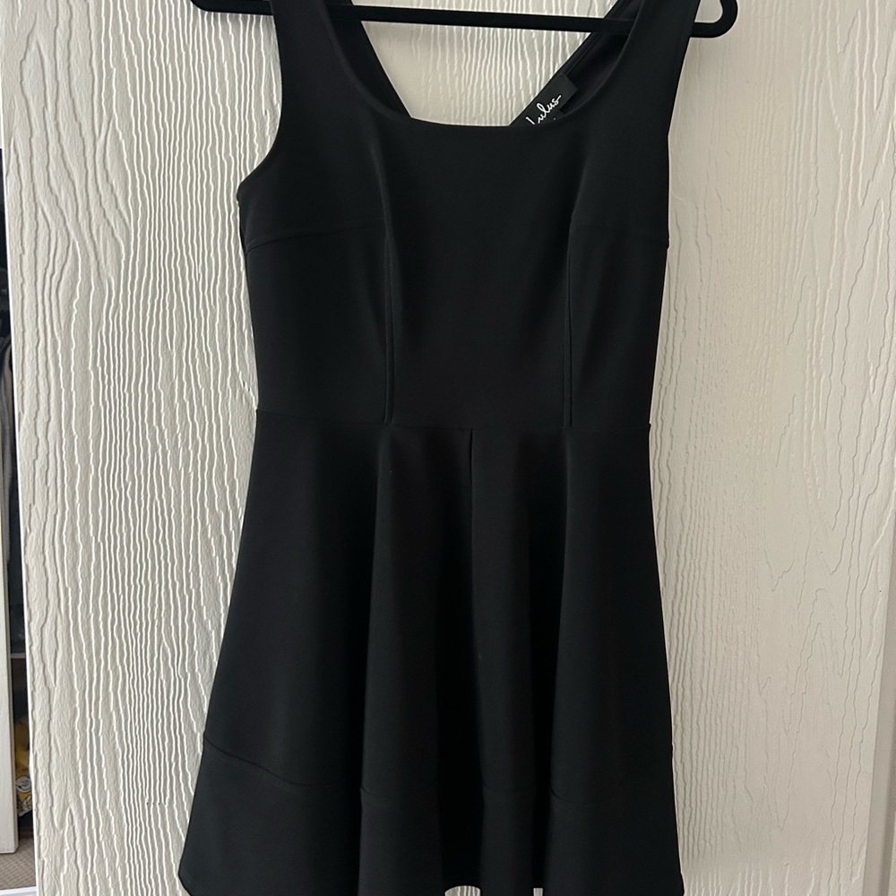 Lulu's Classic Black Mini Dress